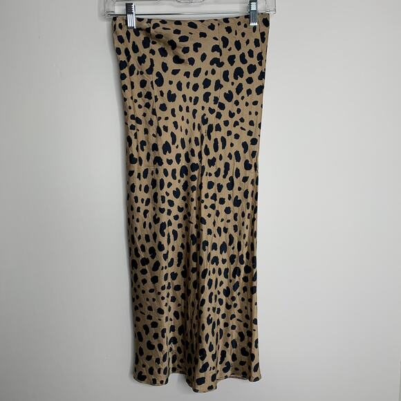 Realisation The Naomi Wild Things Skirt in Tan and Black Small Leopard Womens XS - Picture 4 of 12